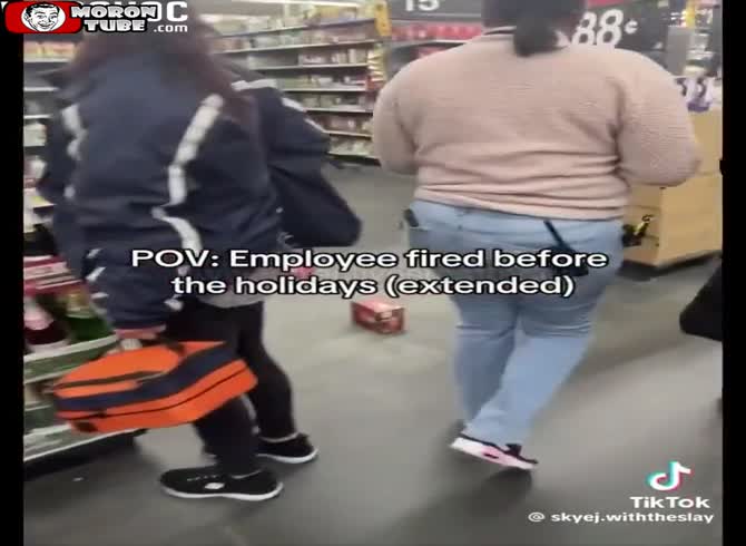 Video :She causes commotion at her business because she is upset over being laid off